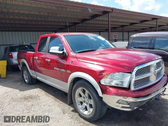 2012 Ram 1500 with VIN 1C6RD6JT5CS255685, listed as a IAAI auction lot 42714644 with 125,953 mi miles and . Bid and sale history available at DreamBid. Image 1.