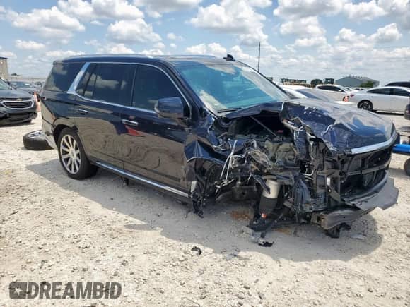 2024 Cadillac Escalade Premium Luxury Platinum с VIN 1GYS4DKL9RR313191, выставлен на аукционе Copart как лот 68151965 с пробегом 3 458 миль миль и Списание • Salvage title. История ставок и продаж доступна на DreamBid. Изображение 4.