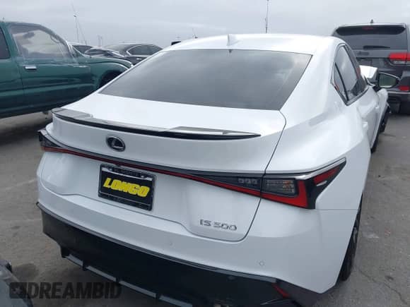 2025 Lexus IS 500 F Sport Performance z VIN JTHAP1D26S5007671, wystawiony jako IAAI lot #42544671 z przebiegiem 497 mil mil oraz . Historia ofert i sprzedaży dostępna na DreamBid. Obrazek 16.