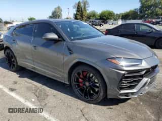 2022 Lamborghini Urus with VIN ZPBUA1ZL2NLA16281, listed as a Copart auction lot 66875635 with 48,788 mi miles and Salvage title. Bid and sale history available at DreamBid. Image 4.