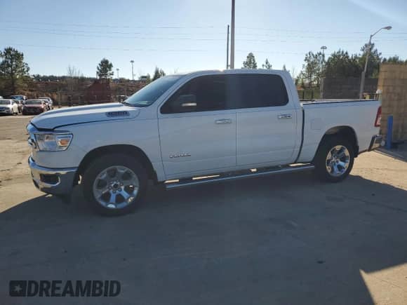 2020 Ram 1500 Big Horn with VIN 1C6RREFM9LN226962, listed as a Copart auction lot 85984284 with 93,221 mi miles and Clean title. Bid and sale history available at DreamBid. Image 1.