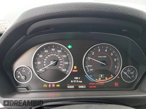 2017 BMW 3 Series 330i xDrive with VIN WBA8D9G39HNU64170, listed as a Copart auction lot 68777435 with 63,626 mi miles and Salvage title. Bid and sale history available at DreamBid. Image 9.