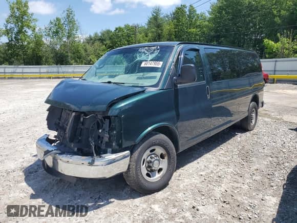 2014 Chevrolet Express Passenger LT с VIN 1GAZG1FG5E1182995, выставлен на аукционе Copart как лот 60147955 с пробегом Не указан миль и Списание • Salvage title. История ставок и продаж доступна на DreamBid. Изображение 1.
