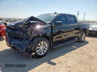 2021 Chevrolet Silverado 1500 Custom with VIN 3GCPWBEK1MG311215, listed as a Copart auction lot 71125795 with 62,588 mi miles and Salvage title. Bid and sale history available at DreamBid. Image 1.