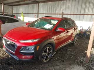 2020 Hyundai Kona Ultimate with VIN KM8K53A53LU562635, listed as a IAAI auction lot 43308477 with 98,435 mi miles and . Bid and sale history available at DreamBid. Image 2.