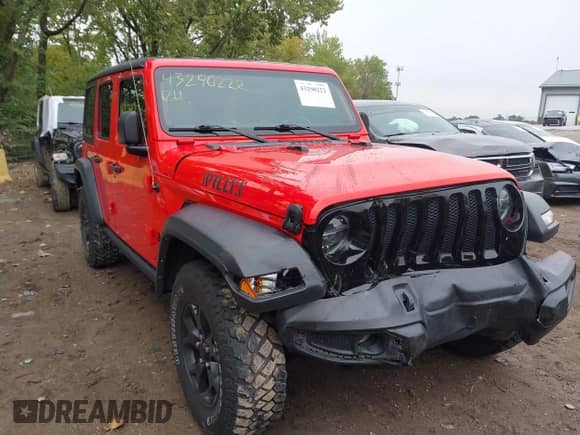 2021 Jeep Wrangler Unlimited 80th Anniversary с VIN 1C4HJXDG3MW813089, выставлен на аукционе IAAI как лот 43290222 с пробегом 41 432 миль миль и . История ставок и продаж доступна на DreamBid. Изображение 1.