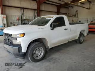 2021 Chevrolet Silverado 1500 Work Truck with VIN 3GCNWAEH2MG187882, listed as a Copart auction lot 64759155 with 118,240 mi miles and Salvage title. Bid and sale history available at DreamBid. Image 1.
