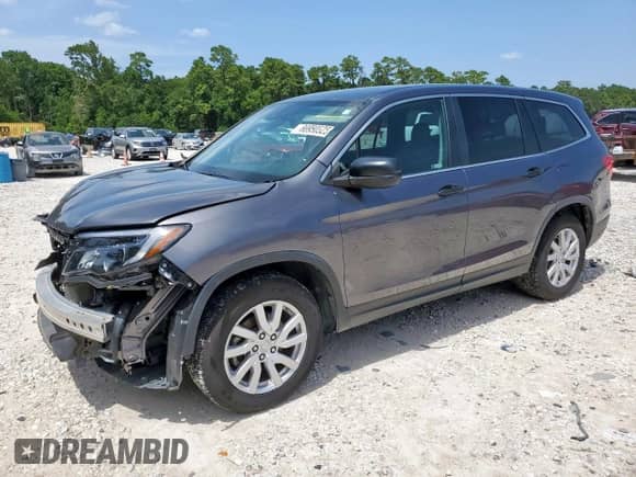 2019 Honda Pilot LX z VIN 5FNYF5H19KB008789, wystawiony jako Copart lot #66950525 z przebiegiem 95 625 mil mil oraz Czysty tytuł • Clean title. Historia ofert i sprzedaży dostępna na DreamBid. Obrazek 1.