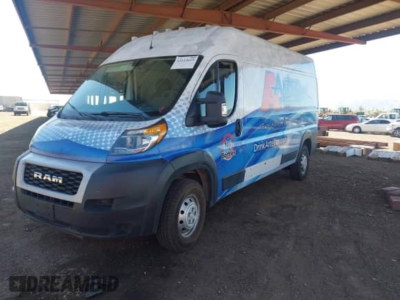 2021 Ram ProMaster Cargo с VIN 3C6LRVDG8ME510866, выставлен на аукционе IAAI как лот 43113619 с пробегом 42 928 миль миль и . История ставок и продаж доступна на DreamBid. Изображение 2.