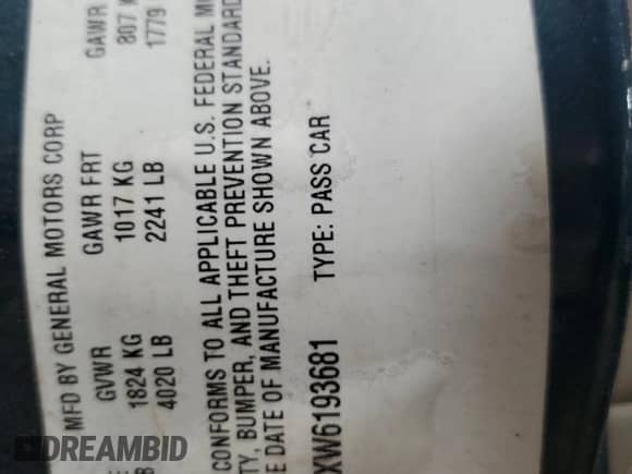 1998 Chevrolet Malibu LS с VIN 1G1NE52MXW6193681, выставлен на аукционе Copart как лот 61834655 с пробегом 174 015 миль миль и Списание • Salvage title. История ставок и продаж доступна на DreamBid. Изображение 12.