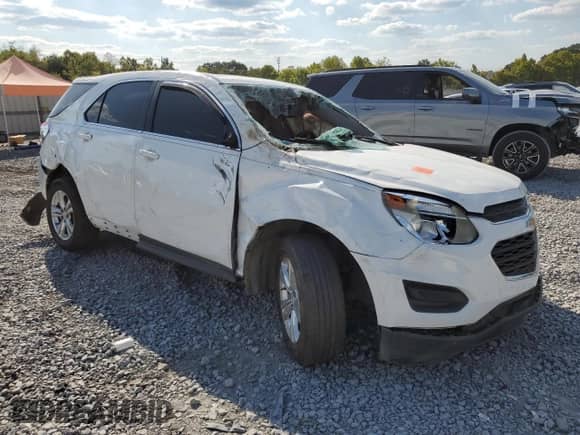 2017 Chevrolet Equinox LS with VIN 2GNALBEK5H1551632, listed as a Copart auction lot 80205235 with Not provided miles and Salvage title. Bid and sale history available at DreamBid. Image 4.