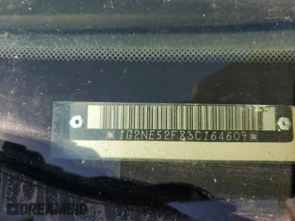 2003 Pontiac Grand Am SE с VIN 1G2NE52F83C164609, выставлен на аукционе Copart как лот 84242135 с пробегом Не указан миль и Списание • Salvage title. История ставок и продаж доступна на DreamBid. Изображение 12.