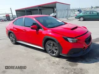 2022 Subaru WRX with VIN JF1VBAB61N8015659, listed as a IAAI auction lot 43210717 with 23,020 mi miles and . Bid and sale history available at DreamBid. Image 1.