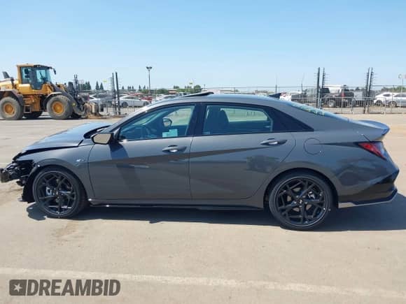2025 Hyundai Elantra N Line with VIN KMHLR4DF3SU925260, listed as a IAAI auction lot 42437713 with 51 mi miles and . Bid and sale history available at DreamBid. Image 14.