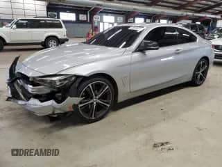 2019 BMW 4 Series 430i xDrive z VIN WBA4W5C56KAE43657, wystawiony jako Copart lot #57573275 z przebiegiem 166 658 mil mil oraz Nie do naprawy • Non repairable. Historia ofert i sprzedaży dostępna na DreamBid. Obrazek 1.