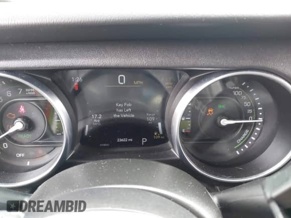 2023 Jeep Wrangler Sahara with VIN 1C4JJXP64PW684210, listed as a IAAI auction lot 42244388 with 23,622 mi miles and . Bid and sale history available at DreamBid. Image 7.