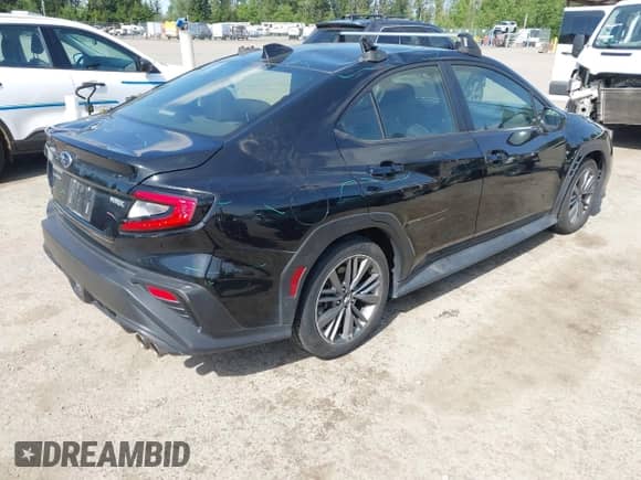 2022 Subaru WRX with VIN JF1VBAA68N9007537, listed as a IAAI auction lot 42320771 with 22,016 mi miles and . Bid and sale history available at DreamBid. Image 4.