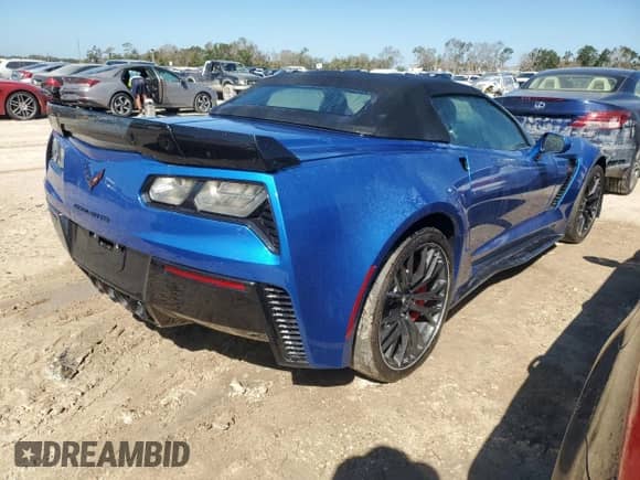 2016 Chevrolet Corvette Z06 3LZ z VIN 1G1YU3D65G5600476, wystawiony jako Copart lot #74368294 z przebiegiem Nie podano mil oraz Szkoda całkowita • Salvage title. Historia ofert i sprzedaży dostępna na DreamBid. Obrazek 3.