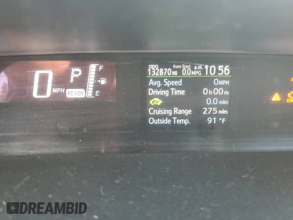 2016 Toyota Prius One z VIN JTDKDTB38G1589356, wystawiony jako Copart lot #71558855 z przebiegiem 132 870 mil mil oraz Szkoda całkowita • Salvage title. Historia ofert i sprzedaży dostępna na DreamBid. Obrazek 9.