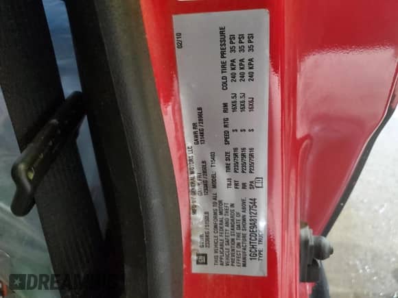 2010 Chevrolet Colorado 1LT с VIN 1GCHTCDE9A8127544, выставлен на аукционе Copart как лот 65253034 с пробегом Не указан миль и Списание • Salvage title. История ставок и продаж доступна на DreamBid. Изображение 12.