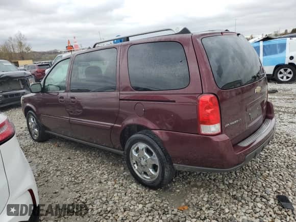 2007 Chevrolet Uplander 3LT with VIN 1GNDV331X7D119189, listed as a Copart auction lot 80331354 with 126,673 mi miles and Salvage title. Bid and sale history available at DreamBid. Image 2.