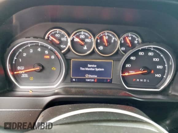 2019 Chevrolet Silverado 1500 LTZ с VIN 1GCPWEED2KZ140992, выставлен на аукционе Copart как лот 63508025 с пробегом 108 728 миль миль и Списание • Salvage title. История ставок и продаж доступна на DreamBid. Изображение 9.