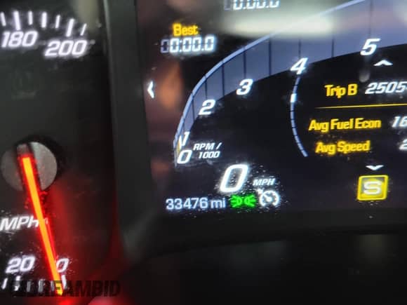 2019 Chevrolet Corvette Grand Sport 2LT с VIN 1G1YY3D72K5121941, выставлен на аукционе IAAI как лот 41640008 с пробегом 33 476 миль миль и . История ставок и продаж доступна на DreamBid. Изображение 7.