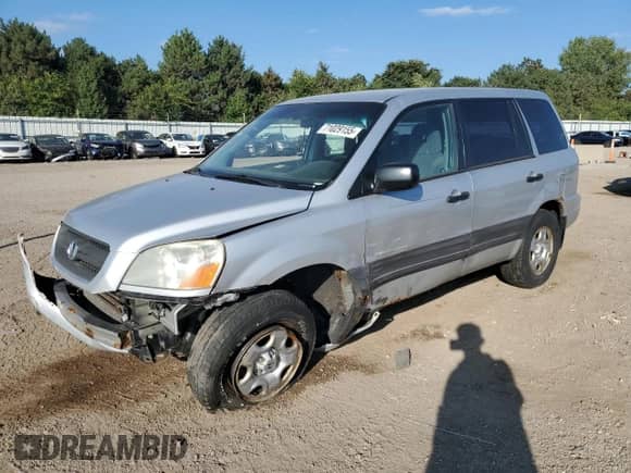 2003 Honda Pilot LX with VIN 2HKYF18113H602689, listed as a Copart auction lot 71029155 with 192,702 mi miles and Salvage title. Bid and sale history available at DreamBid. Image 1.