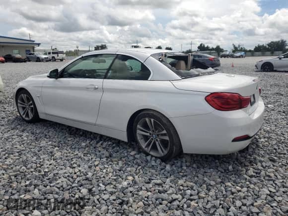 2018 BMW 4 Series 430i with VIN WBA4Z1C5XJEE43877, listed as a Copart auction lot 80347095 with Not provided miles and Salvage title. Bid and sale history available at DreamBid. Image 2.