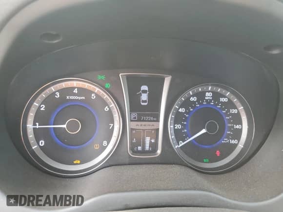 2012 Hyundai Azera с VIN KMHFH4JG1CA141367, выставлен на аукционе Copart как лот 71907445 с пробегом 71 226 миль миль и Списание • Salvage title. История ставок и продаж доступна на DreamBid. Изображение 9.