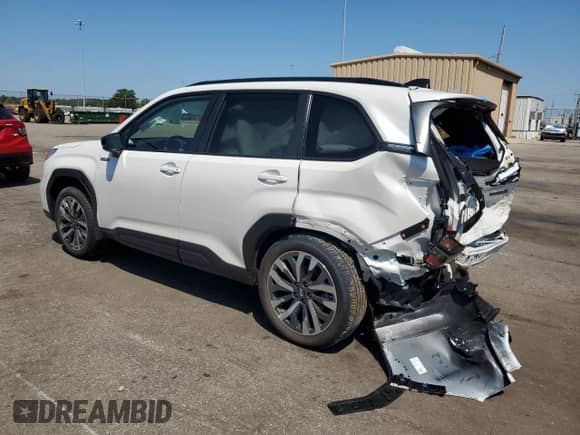 2025 Subaru Forester Touring Hybrid with VIN JF2SLSTD5SH402161, listed as a Copart auction lot 69202285 with 1,796 mi miles and Salvage title. Bid and sale history available at DreamBid. Image 2.