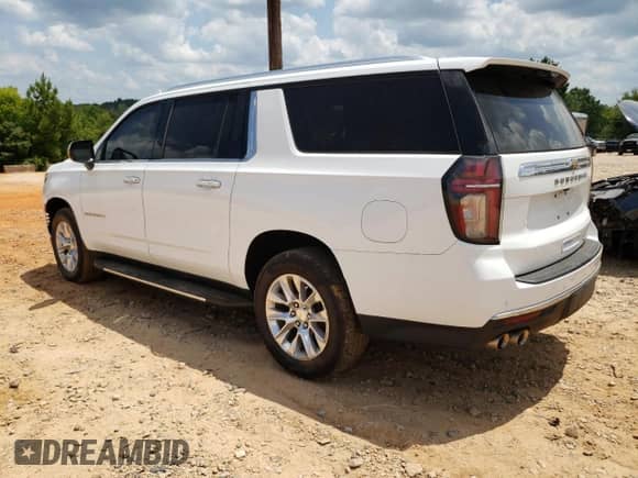 2022 Chevrolet Suburban Premier с VIN 1GNSCFKD9NR160598, выставлен на аукционе Copart как лот 66093885 с пробегом 90 729 миль миль и Списание • Salvage title. История ставок и продаж доступна на DreamBid. Изображение 2.