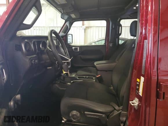 2021 Jeep Wrangler Unlimited 80th Anniversary with VIN 1C4HJXDG6MW721183, listed as a Copart auction lot 69084725 with 52,662 mi miles and Salvage title. Bid and sale history available at DreamBid. Image 7.