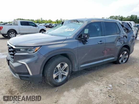 2025 Honda Pilot EX-L с VIN 5FNYG2H47SB026424, выставлен на аукционе Copart как лот 69473435 с пробегом 2 466 миль миль и Списание • Salvage title. История ставок и продаж доступна на DreamBid. Изображение 1.