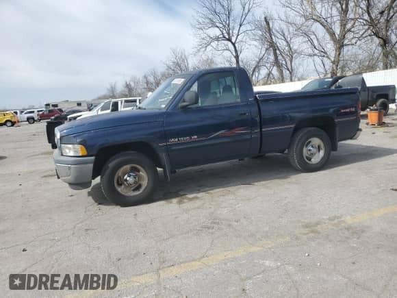 2001 Dodge 1500 with VIN 1B7HC16Y91S210602, listed as a Copart auction lot 50181065 with 188,173 mi miles and Salvage title. Bid and sale history available at DreamBid. Image 1.