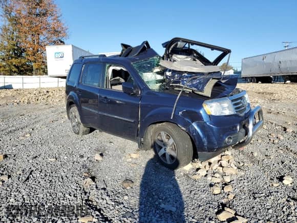2014 Honda Pilot Touring with VIN 5FNYF4H99EB042039, listed as a Copart auction lot 89622115 with Not provided miles and Salvage title. Bid and sale history available at DreamBid. Image 4.