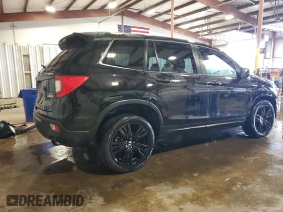 2019 Honda Passport Sport with VIN 5FNYF8H28KB012374, listed as a Copart auction lot 87403785 with 55,683 mi miles and Salvage title. Bid and sale history available at DreamBid. Image 3.