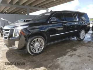 2017 Cadillac Escalade ESV Platinum с VIN 1GYS3KKJ9HR171896, выставлен на аукционе Copart как лот 66109985 с пробегом 42 337 миль миль и Списание • Salvage title. История ставок и продаж доступна на DreamBid. Изображение 1.