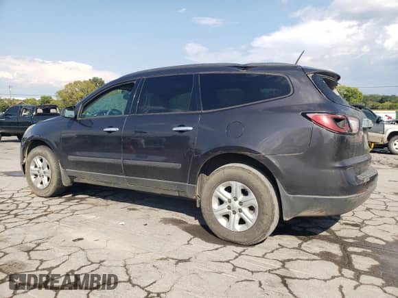 2016 Chevrolet Traverse LS z VIN 1GNKRFEDXGJ288151, wystawiony jako Copart lot #70477975 z przebiegiem 214 685 mil mil oraz Szkoda całkowita • Salvage title. Historia ofert i sprzedaży dostępna na DreamBid. Obrazek 2.