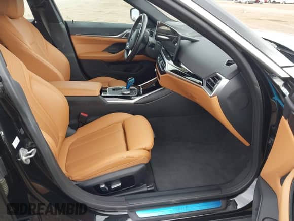 2022 BMW i4 eDrive40 with VIN WBY73AW06NFN15669, listed as a IAAI auction lot 43364913 with 29,451 mi miles and . Bid and sale history available at DreamBid. Image 5.