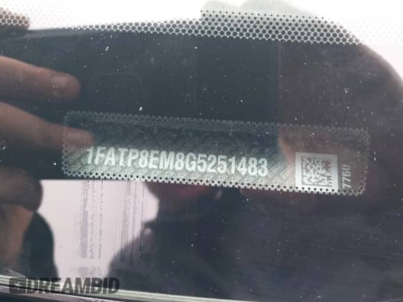 2016 Ford Mustang V6 z VIN 1FATP8EM8G5251483, wystawiony jako IAAI lot #43299521 z przebiegiem 112 555 mil mil oraz . Historia ofert i sprzedaży dostępna na DreamBid. Obrazek 9.