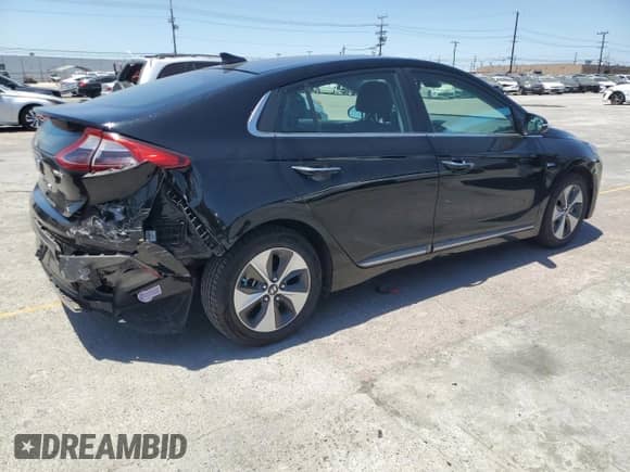 2019 Hyundai Ioniq Limited with VIN KMHC05LH3KU043105, listed as a Copart auction lot 57809855 with 72,647 mi miles and Salvage title. Bid and sale history available at DreamBid. Image 3.