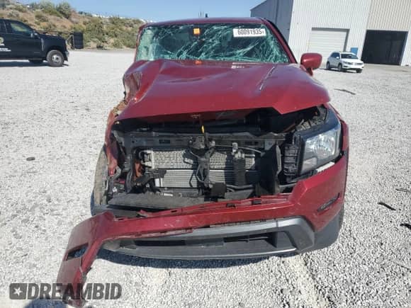 2022 Nissan Frontier SV with VIN 1N6ED1CM8NN625123, listed as a Copart auction lot 60091935 with Not provided miles and Salvage title. Bid and sale history available at DreamBid. Image 5.