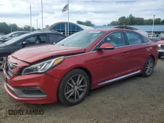 2017 Hyundai Sonata Sport with VIN 5NPE34AB0HH556070, listed as a Copart auction lot 80956935 with 95,202 mi miles and Salvage title. Bid and sale history available at DreamBid. Image 1.