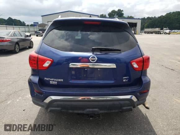 2017 Nissan Pathfinder SV with VIN 5N1DR2MM2HC647733, listed as a Copart auction lot 69148735 with 154,180 mi miles and Salvage title. Bid and sale history available at DreamBid. Image 6.