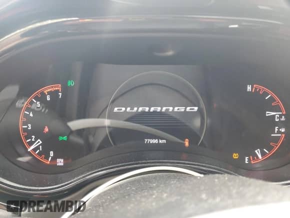 2022 Dodge Durango R/T Plus with VIN 1C4SDJCTXNC189965, listed as a Copart auction lot 56372385 with 77,996 mi miles and Clean title. Bid and sale history available at DreamBid. Image 9.