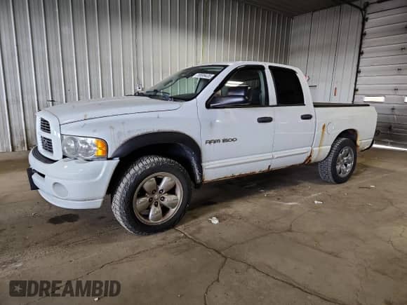 2005 Dodge 1500 SLT with VIN 1D7HU18D15S213755, listed as a Copart auction lot 70699435 with 127,576 mi miles and Non repairable. Bid and sale history available at DreamBid. Image 1.