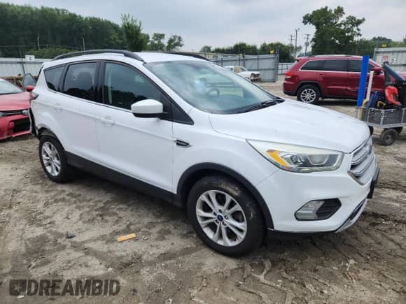 2017 Ford Escape SE with VIN 1FMCU9GD4HUB22455, listed as a Copart auction lot 68102845 with 116,398 mi miles and Salvage title. Bid and sale history available at DreamBid. Image 4.