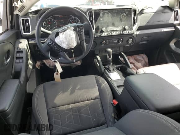 2025 Nissan Frontier SV with VIN 1N6ED1EJ7SN632921, listed as a Copart auction lot 60881035 with 8,196 mi miles and Salvage title. Bid and sale history available at DreamBid. Image 8.