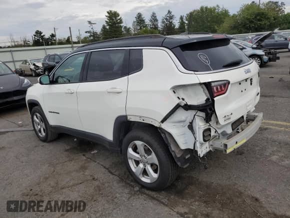 2018 Jeep Compass Latitude with VIN 3C4NJDBB9JT251810, listed as a Copart auction lot 80884855 with 69,847 mi miles and Salvage title. Bid and sale history available at DreamBid. Image 2.
